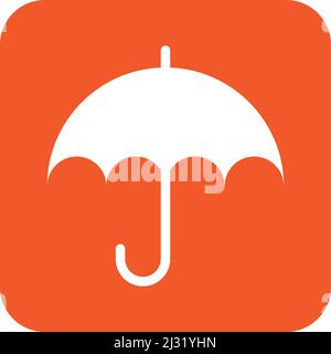 Regenschirm Vektor Symbol Design Illustration Stock Vektor