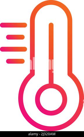 Design-Illustration Für Thermometer-Vektor-Symbole Stock Vektor