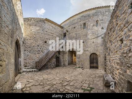 FRANKREICH. PROVENCE. VAR (83) KLOSTER THORONET. ES WURDE ZWISCHEN 1160 UND 1230 ERBAUT UND IST EINES DER DREI ZISTERZIENSER ABBEYES IN DER PROVENCE. AUFGEFÜHRT ALS HISTORISCH Stockfoto