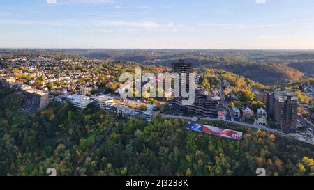 Ein wunderschönes Stadtbild von Pittsburgh in den Vereinigten Staaten Stockfoto