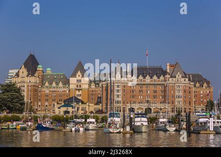 Victoria, Inner Harbour, Fairmont Empress Hotel Stockfoto