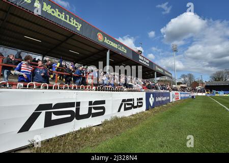 Wakefield, England - 3.. April 2022 - Gesamtansicht. Rugby League Betfred Super League Runde 7 Wakefield Trinity gegen Salford Red Devils im Be Well Support Stadium, Wakefield, UK Dean Williams Stockfoto