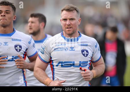 Wakefield, England - 3.. April 2022 - Matty Ashurst von Wakefield Trinity. Rugby League Betfred Super League Runde 7 Wakefield Trinity gegen Salford Red Devils im Be Well Support Stadium, Wakefield, UK Dean Williams Stockfoto