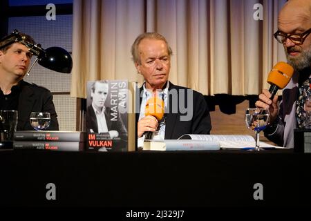 Daniel Kehlmann, Martin Amis, Thomas Boehm - Buchvorstellung und Lesung von Daniel Kehlmann und Martin Amis 'im Vulkan', Haus des Rundfunks, RBB, 8. O Stockfoto