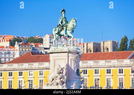 Commerce Square, Lissabon, Portugal Stockfoto