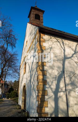 Die Kapelle des hl. Rocco aus dem 18.. Jahrhundert in Rokov perivoj, einem elitären Teil von Zagreb, in dem einst berühmte kroatische Künstler lebten, Zagreb, Kroatien Stockfoto