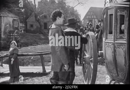 Vintage 1922 Lorna Doone romantische Filmleinwand noch Stockfoto