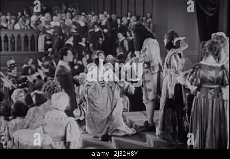 Vintage 1922 Lorna Doone romantische Filmleinwand noch Stockfoto