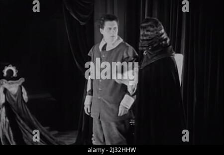 Vintage 1922 Lorna Doone romantische Filmleinwand noch Stockfoto