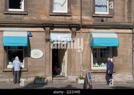 Weit weg von der verrückten Menge, unabhängiger Buchladen, Linlithgow, West Lothian, Schottland, VEREINIGTES KÖNIGREICH Stockfoto