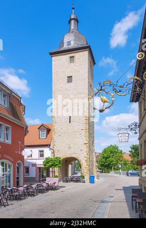 Volkach, unteres Tor, Gaibacher Tor Stockfoto