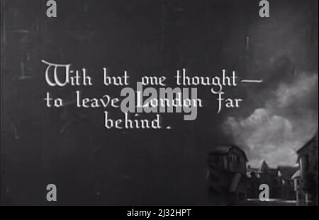 Vintage 1922 Lorna Doone romantische Filmleinwand noch Stockfoto