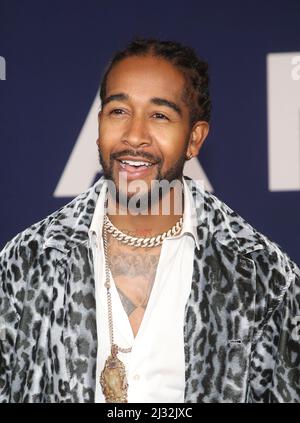 Los Angeles, Ca. 4. April 2022. Omarion, bei der Premiere von Ambulance am 4. April 2022 im Academy Museum of Motion Picturs in Los Angeles, Kalifornien. Quelle: Saye Sadou/Media Punch/Alamy Live News Stockfoto