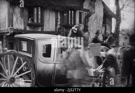 Vintage 1922 Lorna Doone romantische Filmleinwand noch Stockfoto