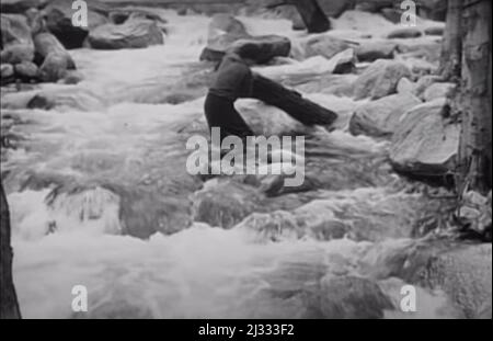 Vintage 1922 Lorna Doone romantische Filmleinwand noch Stockfoto