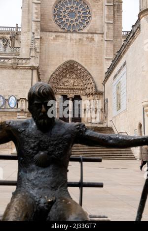 Spektakuläre Kathedrale in Burgos Stockfoto