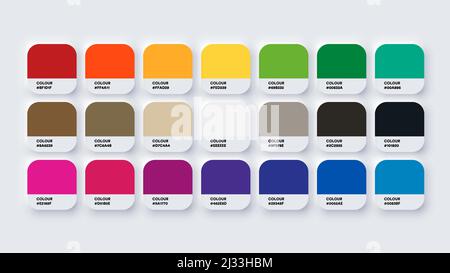 Classic Colour Catalog Inspiration Muster in RGB Stock Vektor