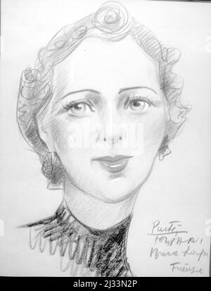 Eva Brauns Fotoalben, ca. 1913 - ca. 1944. Diese Alben werden Eva Braun zugeschrieben (vier werden von ihrer Freundin Herta Schneider, geb. Ostermeyer, beansprucht) und dokumentieren ihr Leben aus ca. 1913 bis 1944. Es gibt viele Fotos von Eva, ihren Schwestern und ihren Kindern, Herta Schneider und ihren Kindern, sowie Fotos von Evas Ferien, Familienmitgliedern und Freunden. Dazu gehören Fotografien von und von Eva Braun im Hitlerhaus Berghof (oder Kehlstein), Fotografien von Hitler und seinem Gefolge, Besucher von Berghof und der Landschaft um Berchtesgaden sowie einige Studioporträts von Eva Stockfoto