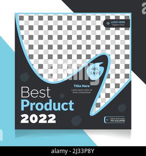 Bestes Produkt zum Verkauf Social Media Post Vorlage Stock Vektor