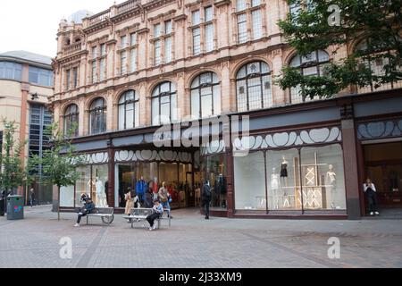 Das Bekleidungsgeschäft Zara in Nottingham im Vereinigten Königreich Stockfoto