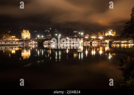 Mystische Stimmung bei Miltenberg am Main, Unterfranken, Franken, Bayern, Deutschland, Europa Stockfoto