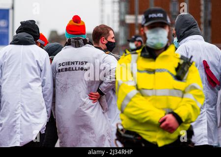 Proteste und Aktivismus rund um die Klimakonferenz COP26 in Glasgow, November 2021 Stockfoto