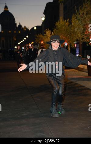 Rom, Italien. 05. April 2022. Fiordaliso besucht den schwarzen Teppich von Laura Pausini Piacere di conoscerti Amazon Prime Film im Auditorium della Conciliazione. Kredit: SOPA Images Limited/Alamy Live Nachrichten Stockfoto