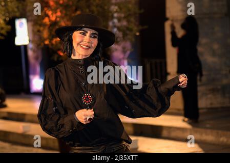 Rom, Italien. 05. April 2022. Fiordaliso nimmt an der Weltpremiere des Films 'Piacere di conoscerti' im Auditorium della Conciliazione in Rom Teil. Kredit: SOPA Images Limited/Alamy Live Nachrichten Stockfoto