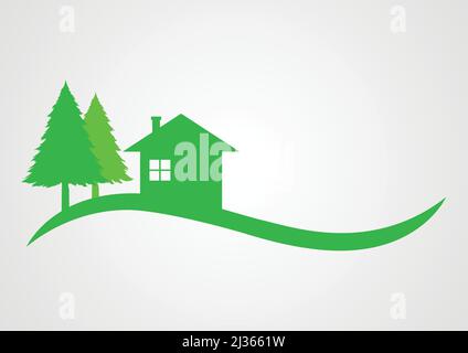 Vektor-Illustration von Immobilien-Symbol Stock Vektor