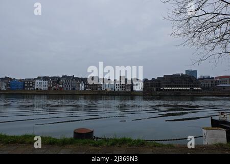 Außenarchitektur und Gebäudedesign in Maastricht, südöstliche Stadt der Niederlande Stockfoto