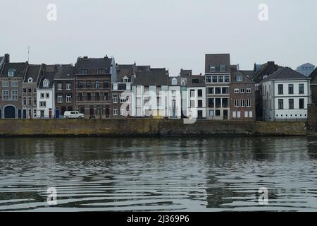 Außenarchitektur und Gebäudedesign in Maastricht, südöstliche Stadt der Niederlande Stockfoto