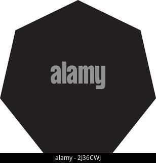 Heptagon-Form Symbol Vektor-Symbol für kreative Grafik-Design ui-Element in einem Piktogramm Illustration Stock Vektor
