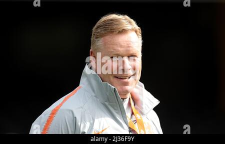 Datei-Foto vom 05-06-2019 von Ronald Koeman, der nach der diesjährigen WM die Nachfolge von Louis van Gaal als Holland-Manager antreten wird.Ausgabedatum: Mittwoch, 6. April 2022. Stockfoto