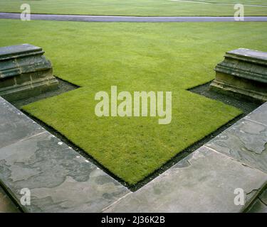 Tom Quad, Christchurch College, Oxford, Großbritannien Stockfoto