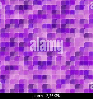 Nahtlose abgerundete Pixel Art Wolken Textur. Vektor blauer Himmel Hintergrund Stock Vektor