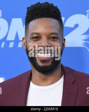 Los Angeles, USA. 05. April 2022. Kerry Rhodes kommt im SONIC THE IGEL 2 Los Angeles Premiere im Regency Village Theatre in Westwood, CA am Dienstag, 5. April 2022. (Foto: Sthanlee B. Mirador/Sipa USA) Quelle: SIPA USA/Alamy Live News Stockfoto