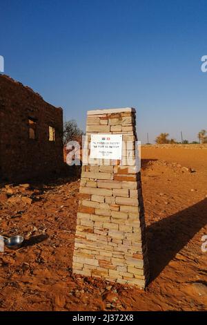 Mauretanien, Chinguetti, 'Le puit de Patty' - 'Il pozzo di Patty' - 'Patty's Well' Stockfoto
