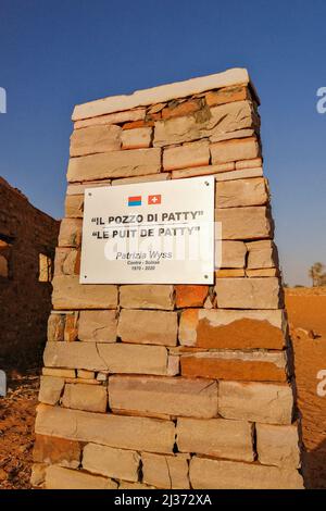 Mauretanien, Chinguetti, 'Le puit de Patty' - 'Il pozzo di Patty' - 'Patty's Well' Stockfoto