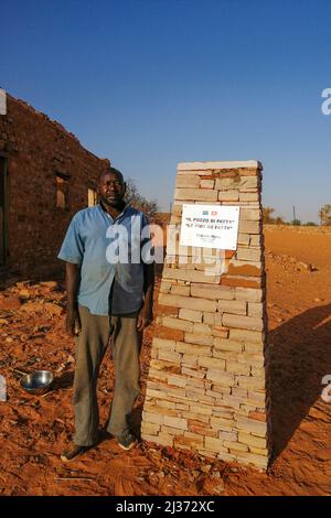 Mauretanien, Chinguetti, 'Le puit de Patty' - 'Il pozzo di Patty' - 'Patty's Well' Stockfoto