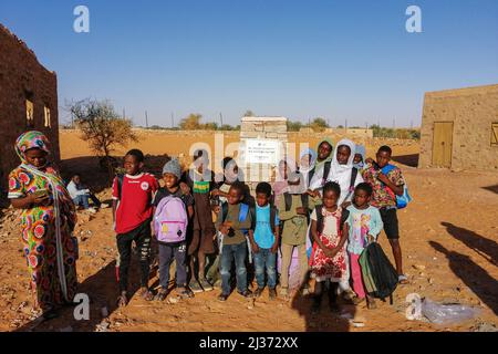 Mauretanien, Chinguetti, 'Le puit de Patty' - 'Il pozzo di Patty' - 'Patty's Well' Stockfoto