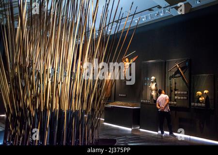 Im Schweizerischen Nationalmuseum oder Landesmuseum, entworfen von Christ & Gantenbein im Jahr 2016, Zürich, Schweiz Stockfoto