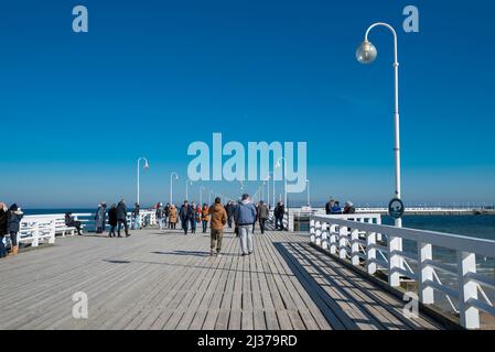 30. August 2020, Danzig Polen, Sopot Pier Damm ist schön in der Nähe der Ostsee Stockfoto