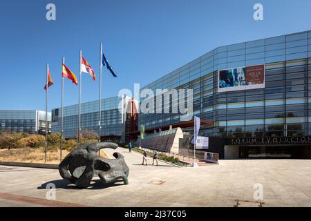 Das Museum für menschliche Evolution in Burgos, Spanien. Das Museum enthält viele der archäologischen Funde von Atapuerca. Stockfoto