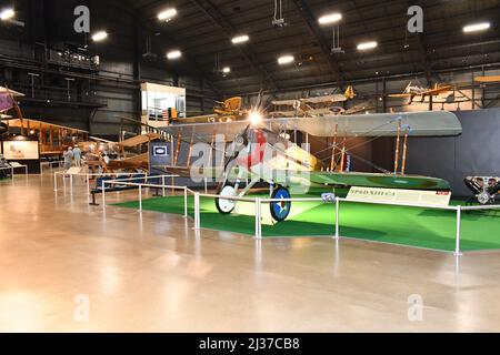 Das Flugzeug P-51 im National Museum der US Air Force in Dayton, Ohio Stockfoto