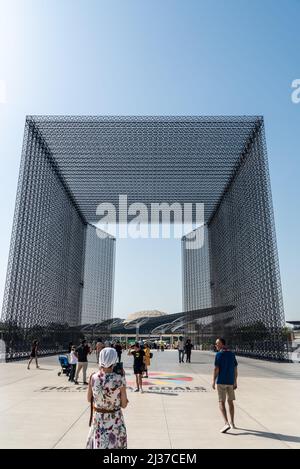 Dubai Vereinigte Arabische Emirate März 22 2022 Dubai International Expo 2020 Besucher am Tag Stockfoto