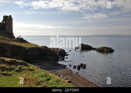Dunure Castle - Schottland Stockfoto