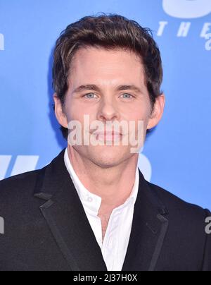 Los Angeles, Ca. 05. April 2022. James Marsden nimmt an der Premiere von „Sonic the Hedgehog 2“ in Los Angeles am 05. April 2022 im Regency Village Theatre in Los Angeles, Kalifornien, Teil. Kredit: Jeffrey Mayer/Jtm Fotos/Media Punch/Alamy Live News Stockfoto