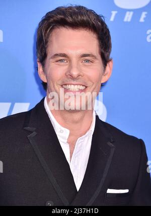 Los Angeles, Ca. 05. April 2022. James Marsden nimmt an der Premiere von „Sonic the Hedgehog 2“ in Los Angeles am 05. April 2022 im Regency Village Theatre in Los Angeles, Kalifornien, Teil. Kredit: Jeffrey Mayer/Jtm Fotos/Media Punch/Alamy Live News Stockfoto