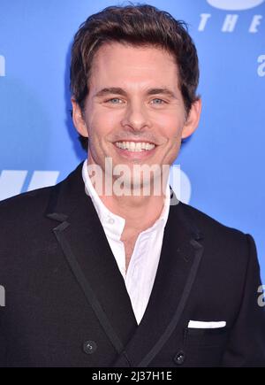Los Angeles, Ca. 05. April 2022. James Marsden nimmt an der Premiere von „Sonic the Hedgehog 2“ in Los Angeles am 05. April 2022 im Regency Village Theatre in Los Angeles, Kalifornien, Teil. Kredit: Jeffrey Mayer/Jtm Fotos/Media Punch/Alamy Live News Stockfoto