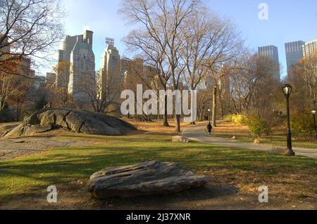 Blick über den Central Park, New York City, USA. Stockfoto